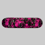 Pink Paint Splatter skateboards