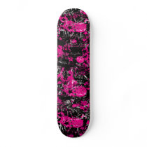 Pink Paint Splatter skateboards