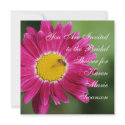 Pink Painted Daisy - Blank back invitations