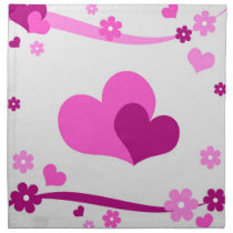 Pink pair napkins