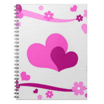 Pink pair notebooks