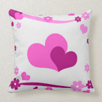 Pink pair pillows