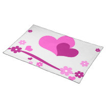 Pink pair placemats