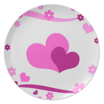 Pink pair plates