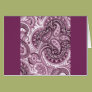 Pink Paisley Card