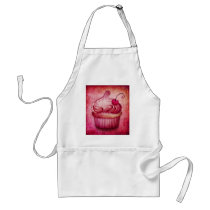 pink paisley cupcake apron