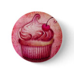 pink paisley cupcake