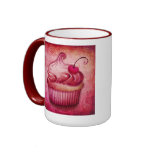pink paisley cupcake