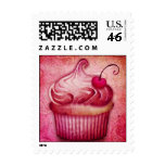 pink paisley cupcake stamps