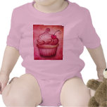 pink paisley cupcake