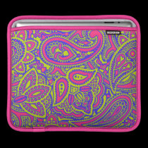 Pink Paisley Design ipad sleeves
