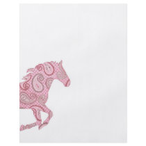 Pink Paisley Horse Flyer