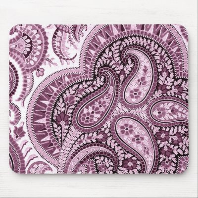 Pink Paisley Mouse Pad Zazzle_mousepad