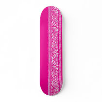 Pink Paisley Skateboard Pro