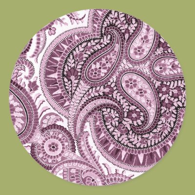 Pink Paisley Stickers Zazzle_sticker