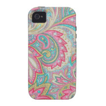 Pink Paisley Vibe iPhone 4 Cover