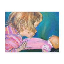 Pink Pajamas Postcard
