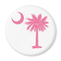 Pink Palmetto magnets