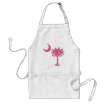 Pink Palmetto Moon aprons by southcarolinashirt Pink Palmetto Moon aprons