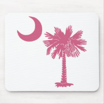 Pink Palmetto Moon mousepads by southcarolinashirt Pink Palmetto Moon mousepads