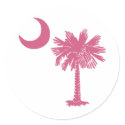 Pink Palmetto Moon stickers