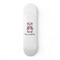 Pink panda bear skate board decks