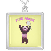 Pink Panda Bear Tennis Custom Jewelry