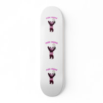 Pink Panda Bear Tennis Custom Skate Board