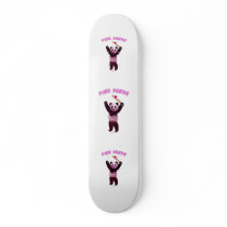 Pink Panda Cricket Skate Deck