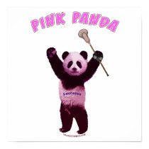 Pink Panda Lacrosse Print
