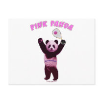 Pink Panda Racquetball Postcard