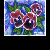 Pink Pansies t-shirts by HeatherFlower Pink Pansies t-shirts