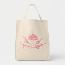 Pink Parasols Bags