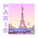Pink Paris Sunset Products t-shirts