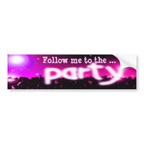 Pink Party bumper stickers