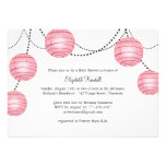 Pink Party Lantern Baby Shower Invitation