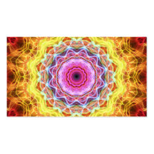 Pink Passion  kaleidoscope Business Card Template