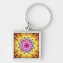 Pink Passion  kaleidoscope Key Chain