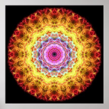 Pink Passion  kaleidoscope Poster