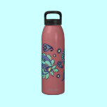 Pink Pastels Paisley Aluminum Water Bottle water bottles