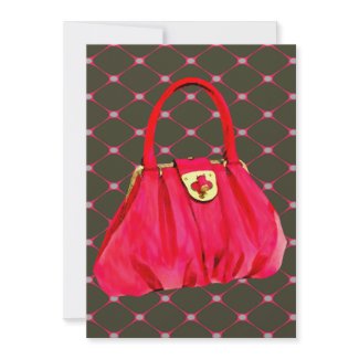 Pink Patent Shoulder Bag invitation