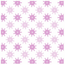 Pink Pattern. Fractal Circles. Acrylic Cut Outs