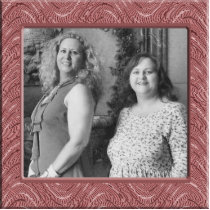 pink pattern photo frame photo cut out