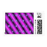 pink pattern postage stamps