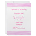Pink pattern. Soft waves, clouds. Personalized Announcement
