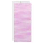 Pink pattern. Soft waves, clouds. Custom Rack Cards