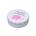 Pink Patterned Elephant - It's a Girl Candy Tin