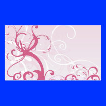 Pink patterns Profile Card Business Card Template