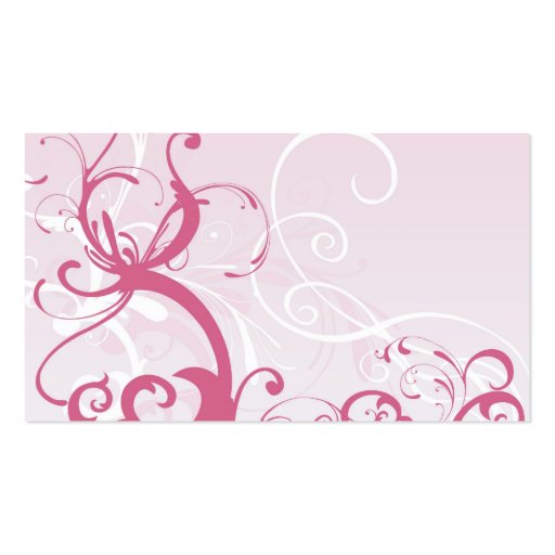 Pink patterns Profile Card Business Card Template (front side)