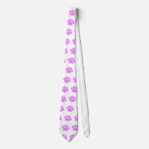 Pink Paw Print Tie